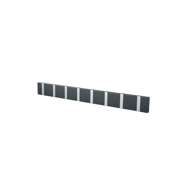 KNAX Horizontal 8 Coat Rack, anthrazit/grey, LoCa