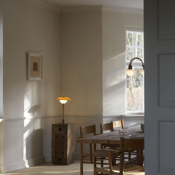 PH 3/2 Table Lamp Centenary Edition, amber/opal white, Louis Poulsen