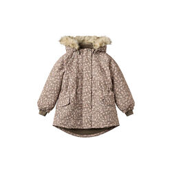 Jacket Mathilde, dry wood snow flowers, Wheat