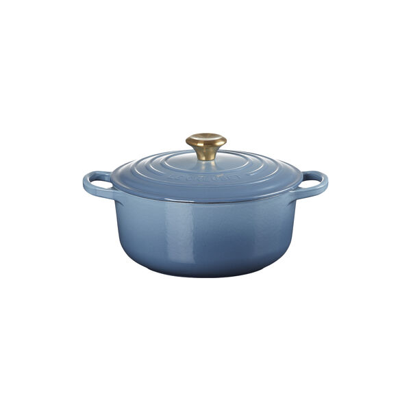 Signature round cast iron pot &Oslash; 20 cm, chambray, Le Creuset