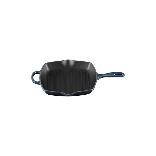 Signature cast iron square grillit 26 cm, nuit, Le Creuset
