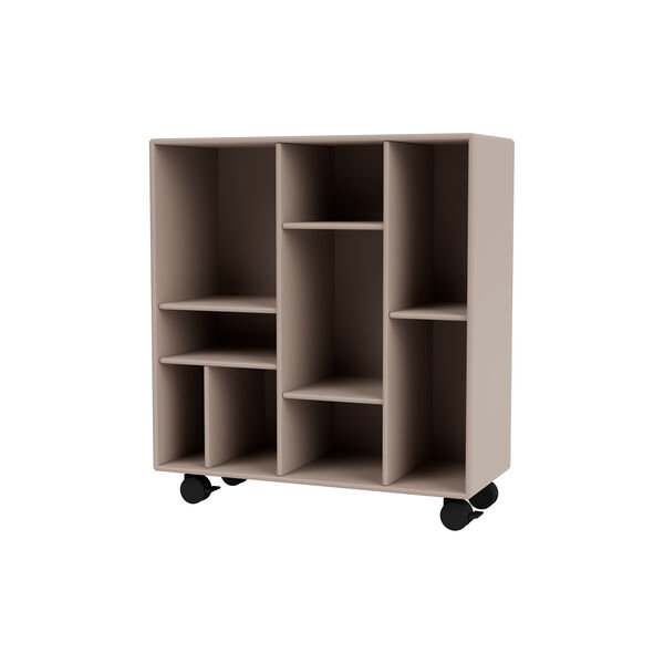 Montana 1613 Shelf with Legs, 137 mushroom/black, Montana Furniture