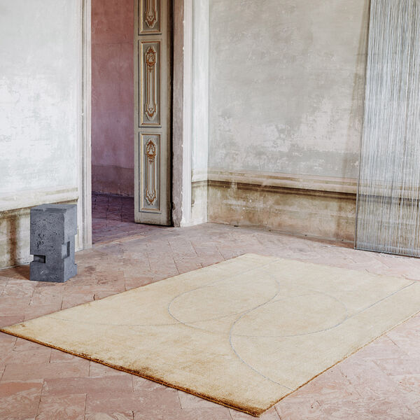 Circulus Rug, ochre, Linie Design