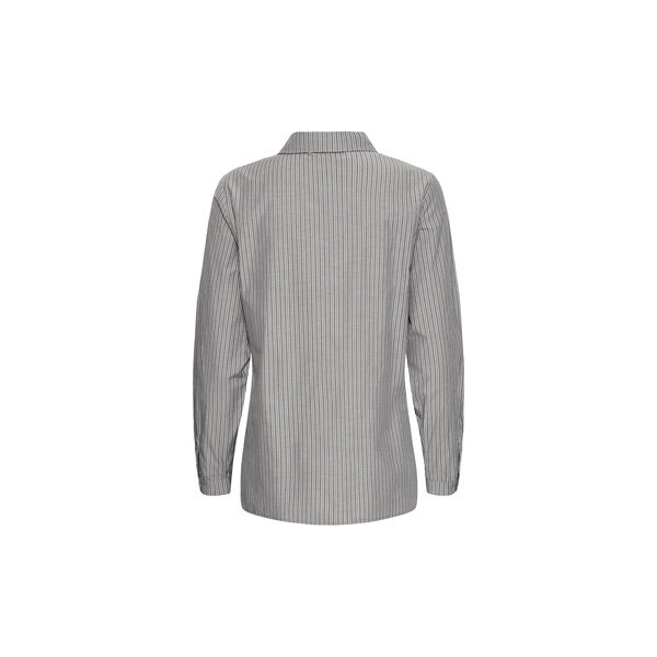 IHJANIKA Shirt, dark grey stripe, ICHI