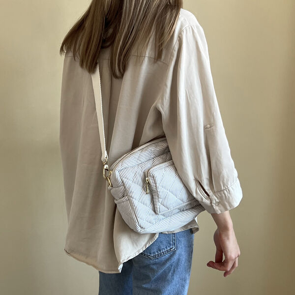 Small Changing Bag, classic stripes blue, Cam Cam Copenhagen