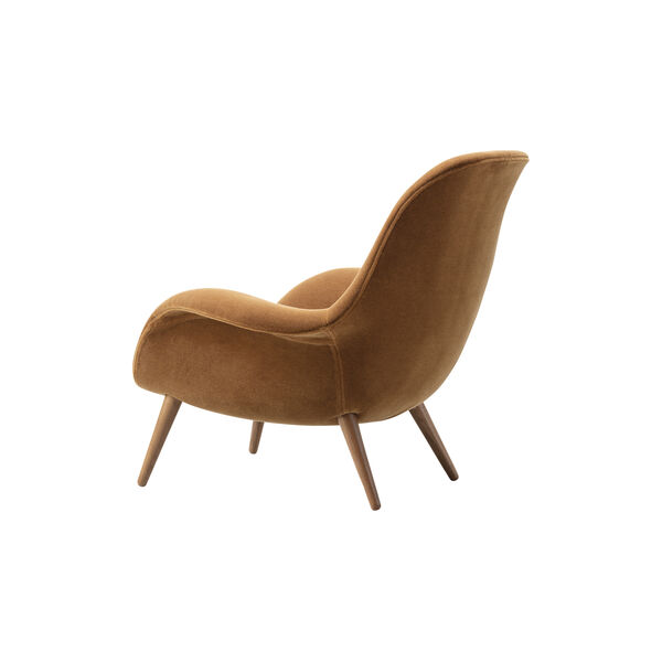FF1770 Swoon Lounge Chair, Grand Mohair 2103/stained smoked oak, Fredericia Furniture