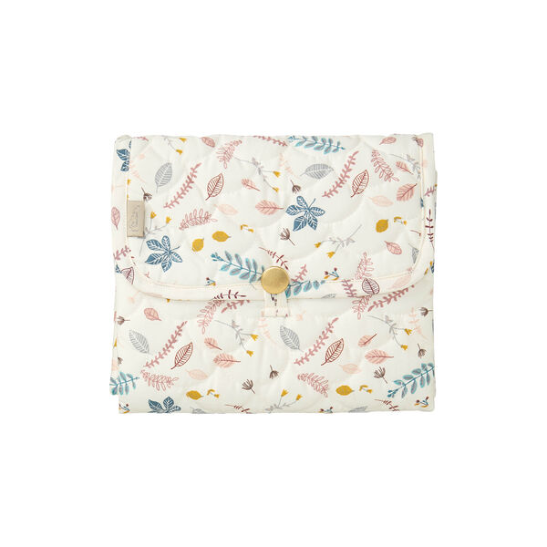 Quilted Changing Mat, pressed leaves rose, Cam Cam Copenhagen