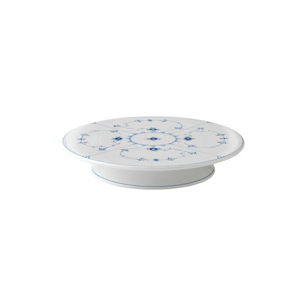 Blue Fluted Plain Dish On Stand Ø 32 cm, Royal Copenhagen