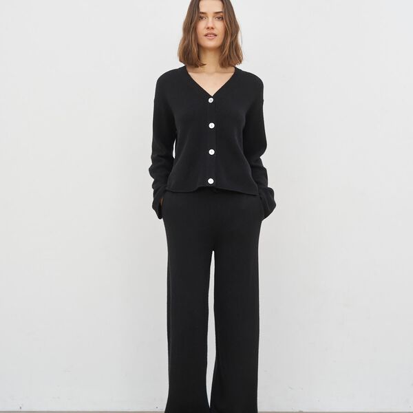 Madeline Cardigan, black, CARE BY ME