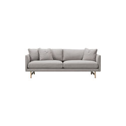 5552 Calmo 95 2-seater Sofa, beige/lacquered oak, Fredericia Furniture