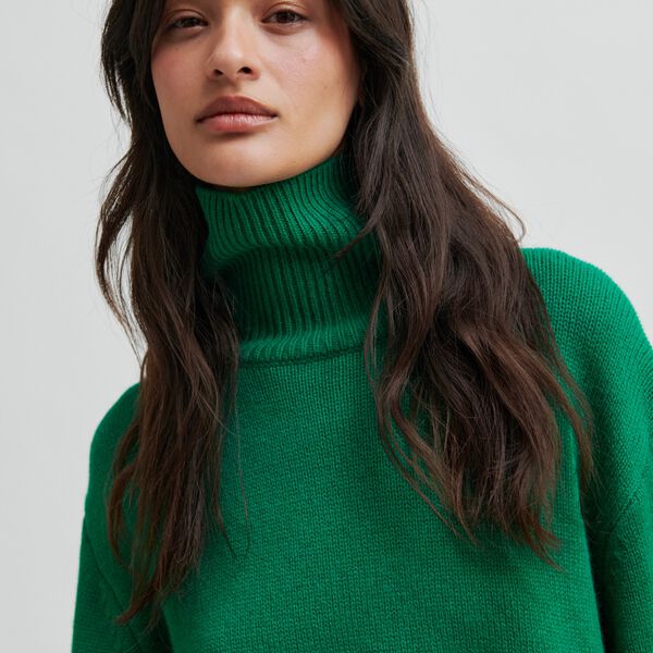 Alpha Knit T-Neck, lush meadow, Second Female