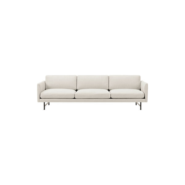 5623 Calmo 3-seater Sofa, Ecriture 0210/black steel, Fredericia Furniture