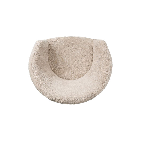 Ditzel Lounge Chair, white/smoked oak, Fredericia Furniture