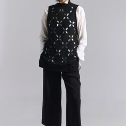 Lantern sleeveless blouse, black, BITTE KAI RAND