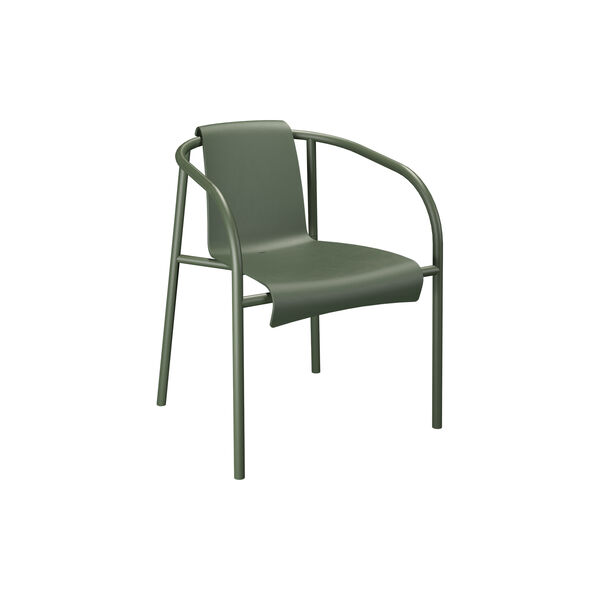 NAMI Dining Chair with Armrest, olive green, HOUE