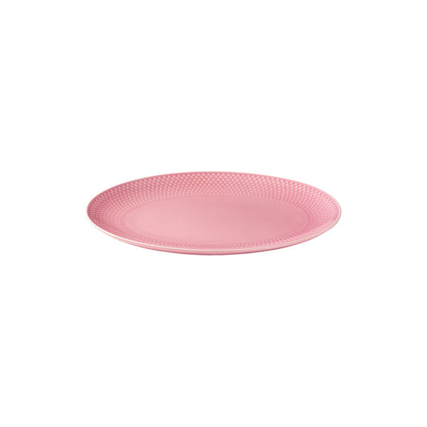 Rhombe Color Oval Serving Dish, rose, Lyngby Porcelæn