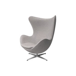 Egg™ 3316 Lounge Chair, Re-wool 108 off white/natural, Fritz Hansen