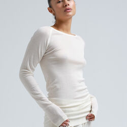 Jade Blouse, off-white, Seamless Basic