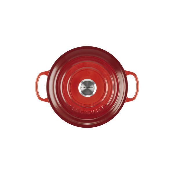 Signature round cast iron pot &Oslash; 20 cm, cerise, Le Creuset