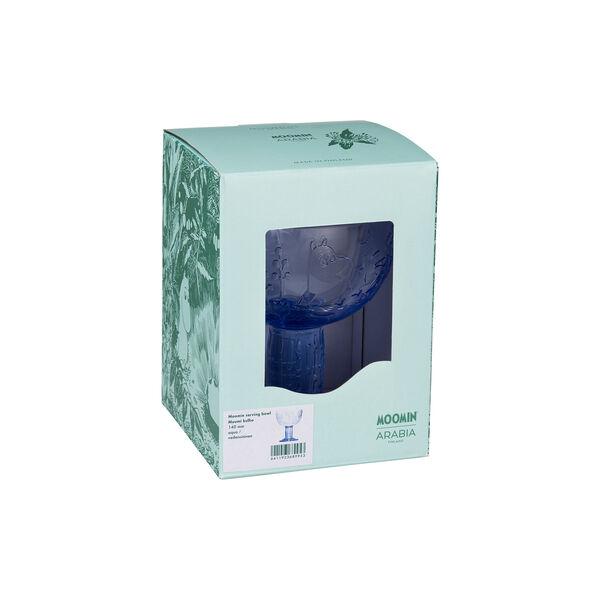 Moomin serving bowl, aqua blue, Moomin Arabia