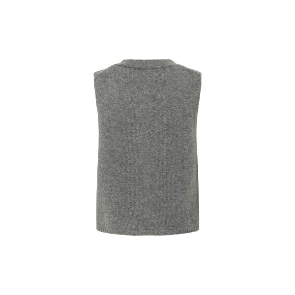 SylvaPW Waistcoat, medium grey melange SylvaPW Waistcoat, medium grey melange, Part Two
