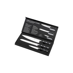 Knife Set Licorne 3-piece, steel/black, Lion Sabatier