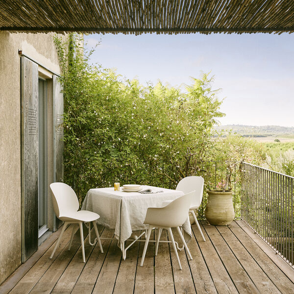 Beetle Dining Chair Outdoor, alabaster white, GUBI