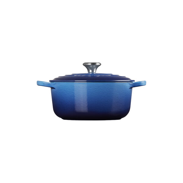 Signature round cast iron pot &Oslash; 20 cm, azure blue, Le Creuset