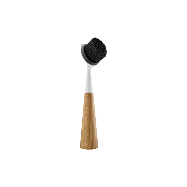 Dishbrush oak/nylon, white, Eva Solo