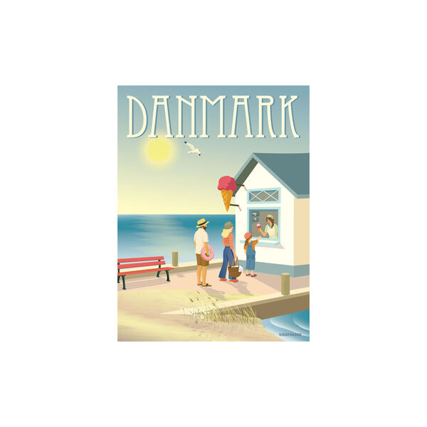 Denmark The Ice Cream Stand Poster, ViSSEVASSE