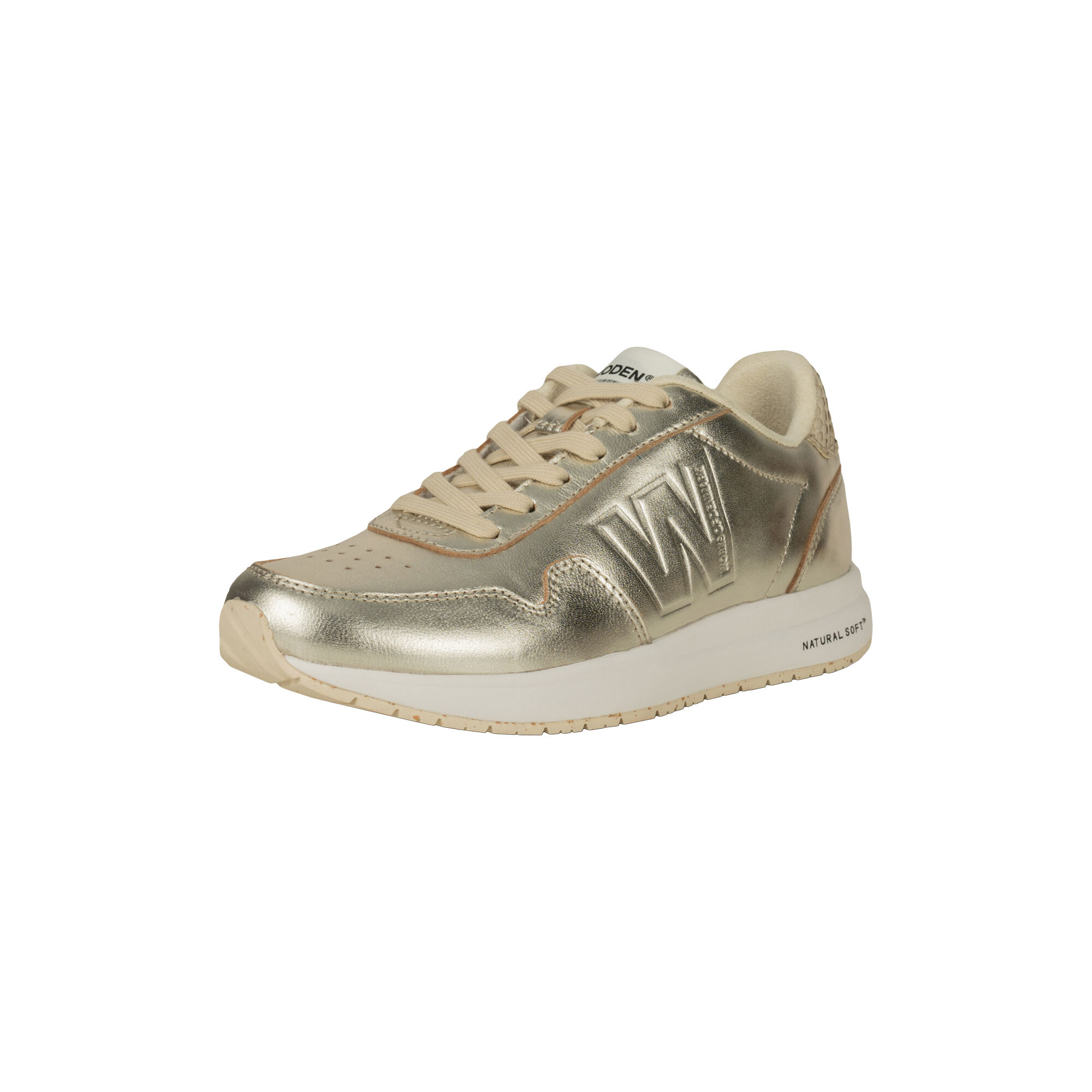 Nora Natural Soft Metallic Sneakers gold