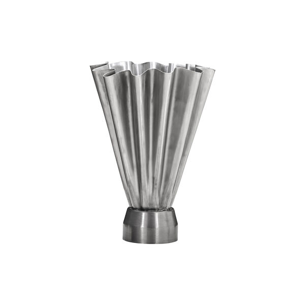 HDFlood Vase, brushed silver finish, House Doctor
