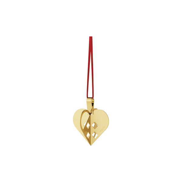 2025 Christmas Ornament Heart, gold, Georg Jensen