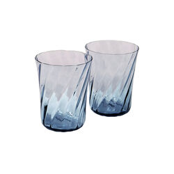 Concave glasses 2 pcs, atlantic blue, Stilleben
