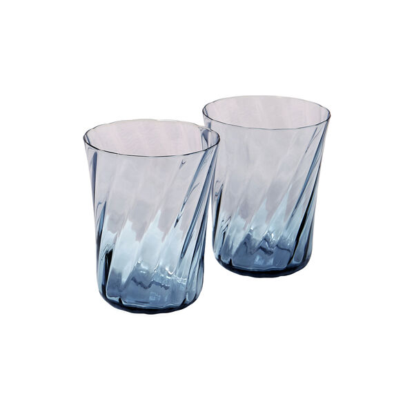 Concave glasses 2 pcs, atlantic blue, Stilleben