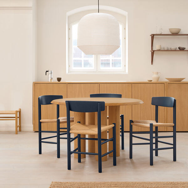 J39 Mogensen Chair, indigo blue/natural, Fredericia Furniture