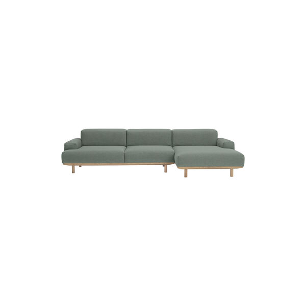 Reason 2 Seater Sofa with Chaiselong, Re-Wool 858, Bruunmunch Furniture