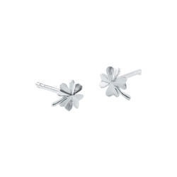 Clover Earsticks, silver, Pernille Corydon Jewellery