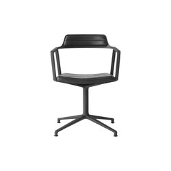 VIPP452 Swivel Chair with Gliders, black/black, Vipp