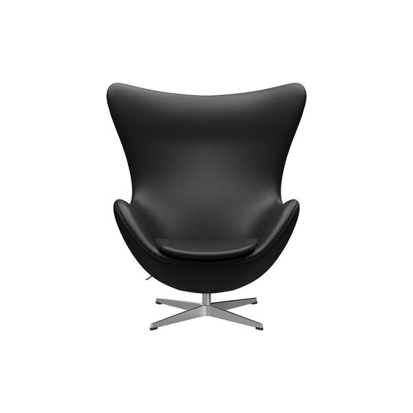 Egg™ 3316 Lounge Chair, Aura black/satin brushed aluminium Egg™ 3316 Lounge Chair, Aura black/satin brushed aluminium, Fritz Hansen