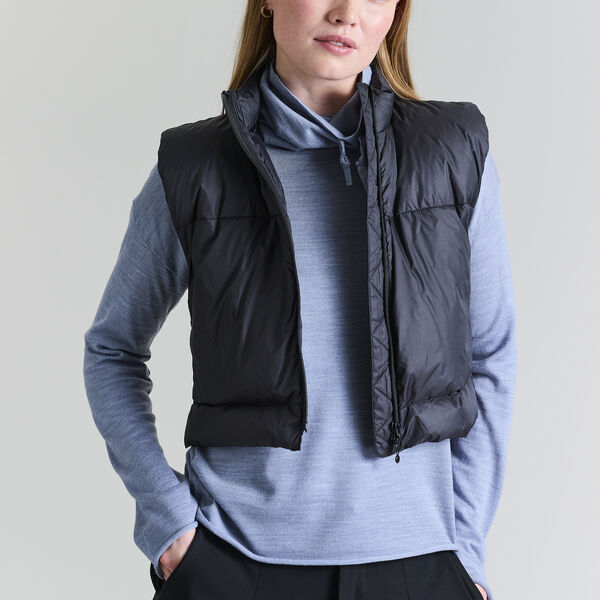 Feather down Short Vest, black Feather down Short Vest, black, BITTE KAI RAND