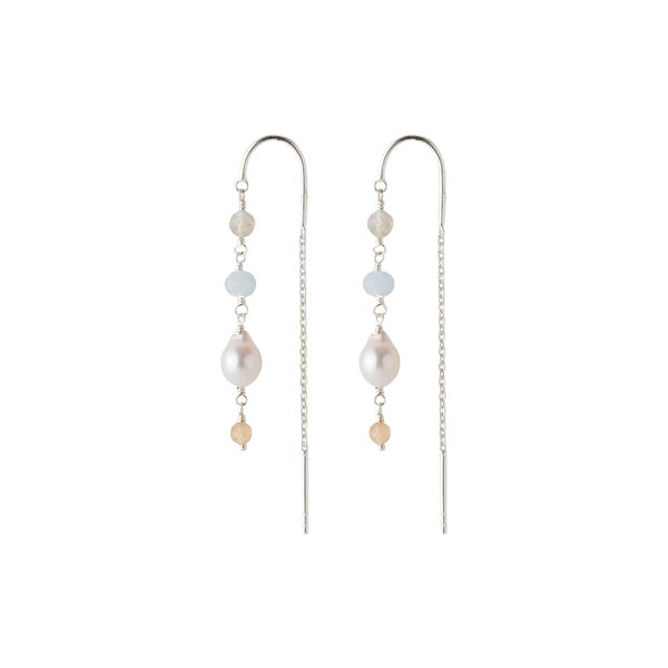 Mellow&nbsp;Blue&nbsp;Earchains, silver, Pernille Corydon Jewellery