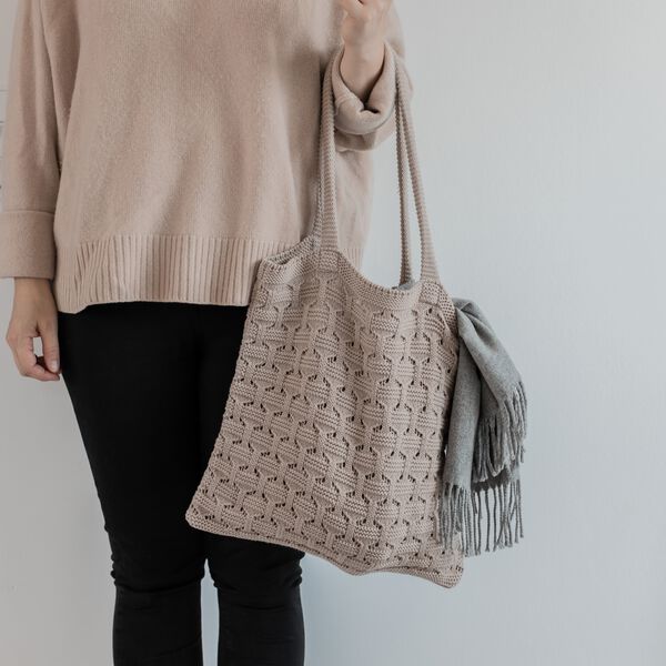 Knitted Bag, husted violet Knitted Bag, husted violet, By LOHN