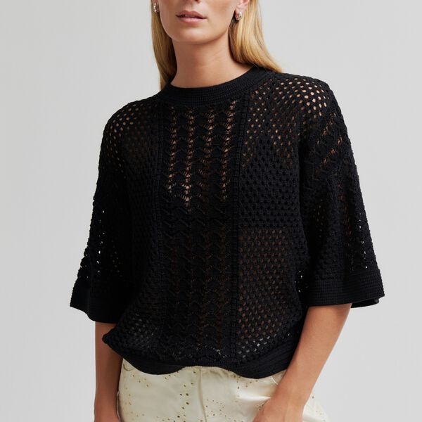 Deya Knit O-Neck, black, Second Female
