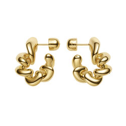 Coil Hoops Medium, gold, Maria Black