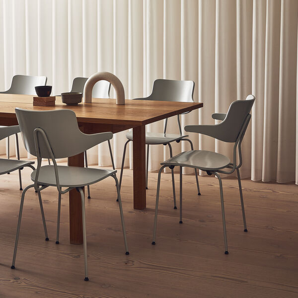 VL118 Fully Upholstered Chair, Mood 4105/chrome, VERMUND