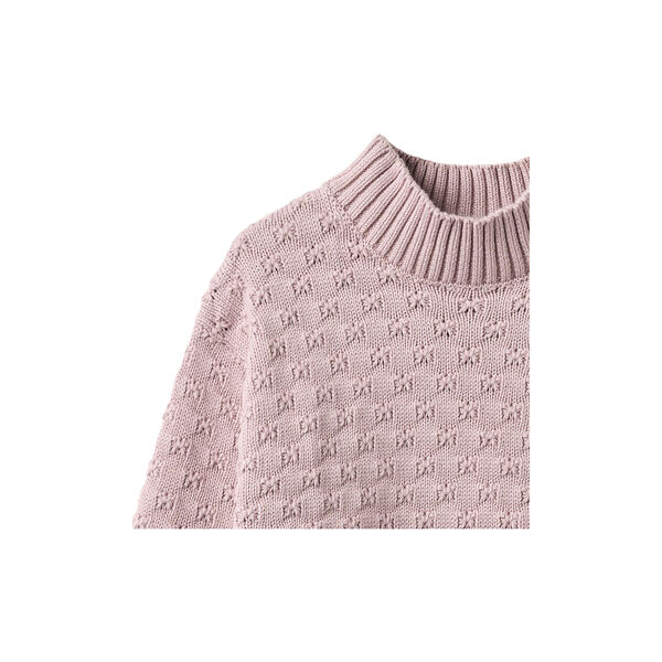 Chunky Knit Pullover Abby, soft lilac, Wheat