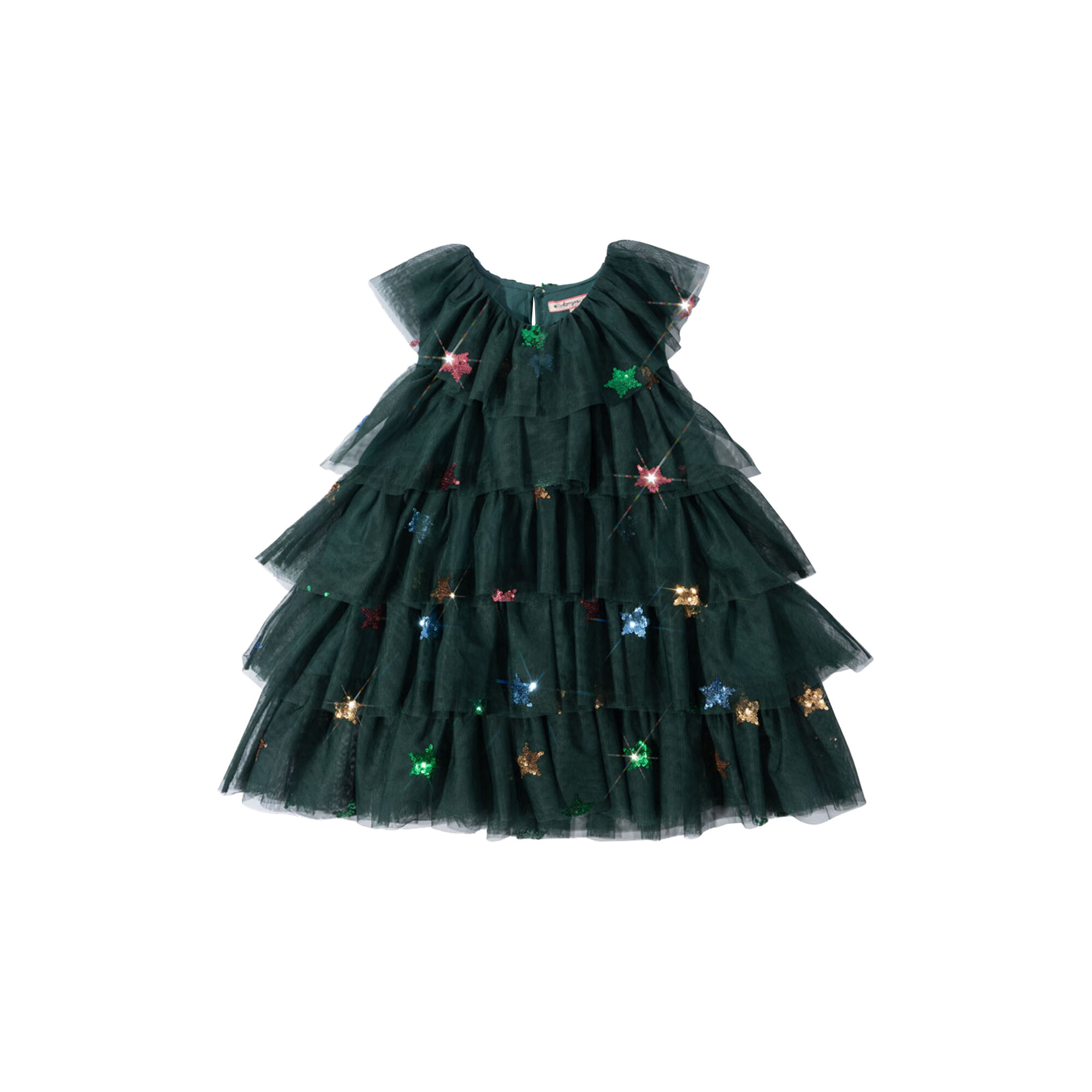 Yvonne Christmas Dress hunter green
