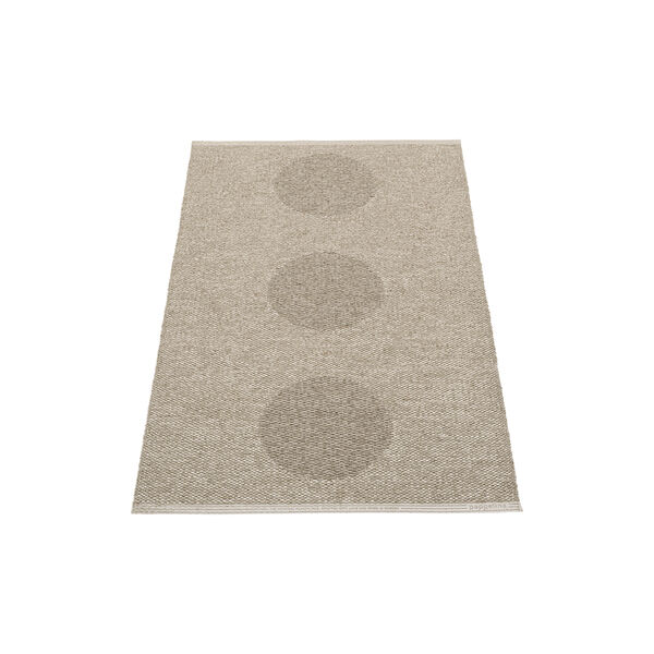 VERA 2.0 Rug, dark linen/linen, Pappelina