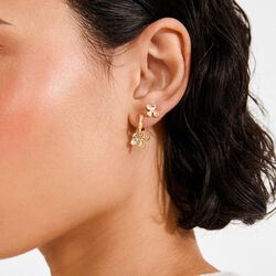 AJANI earrings 2-in-1 set, gold plated, Pilgrim